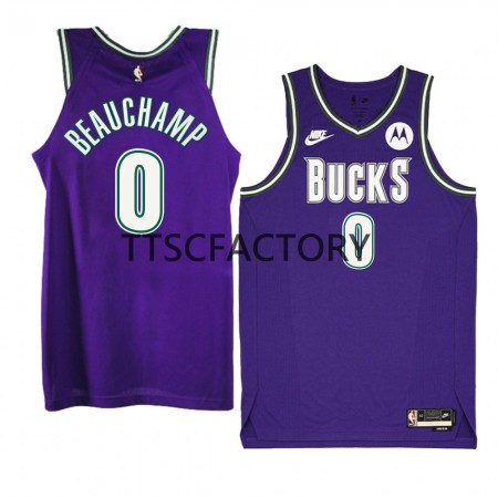 Milwaukee Bucks MarJon Beauchamp 0 Nike 2022-23 Classic Edition Violetti Miesten Pelipaidat Swingman